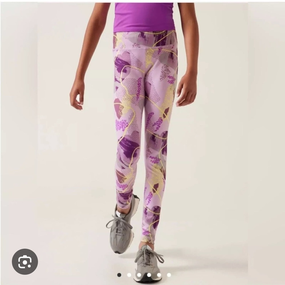 Athleta Girl High Rise Printed Chit Chat Tight Legging Size XL/ 14 Girls